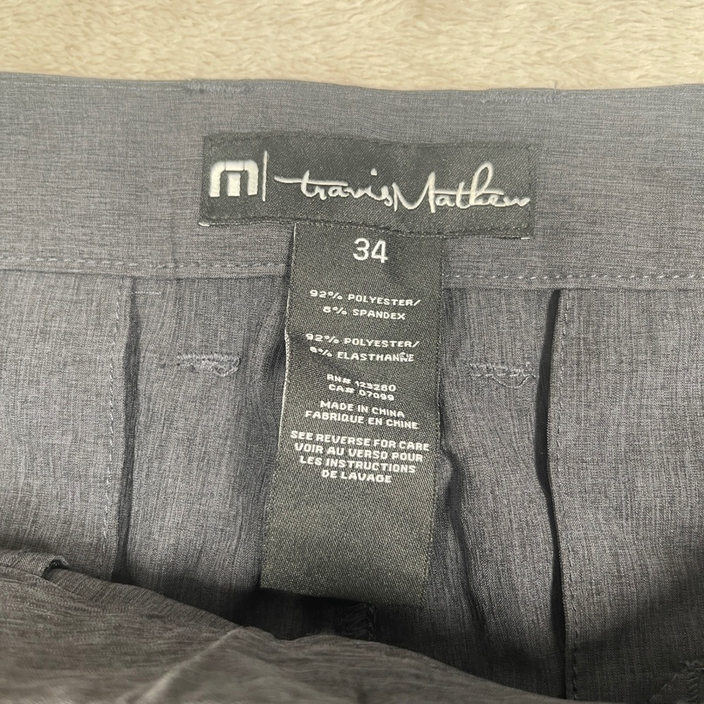 TravisMathew Pants Open to Close Men 34 Navy Stretch Performance Golf Trousers - Picture 4 of 9
